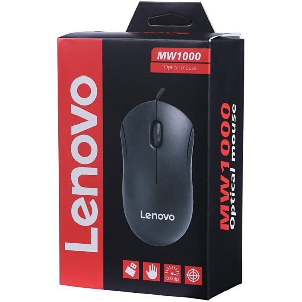 موس با سیم لنوو مدل MW1000 - Image 3