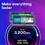 رم لپ تاپ 8 گیگابایت Crucial مدل DDR4 3200MHz CT8G4SFRA32A CL22 - Image 2